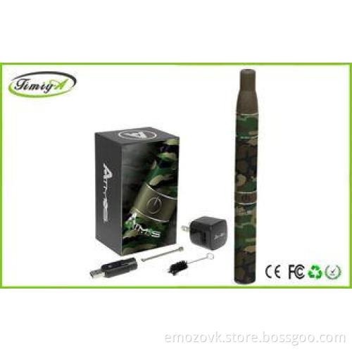 900mah Atmos Rx Vaporizer Dry Herb E Cig Kit Silver 2ml Wit